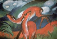 Red deer II 1912. Artist: Marc Franz