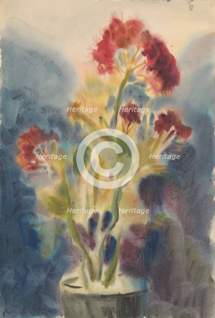 Red flower, 1930-1935. Creator: Zolo Palugyay.