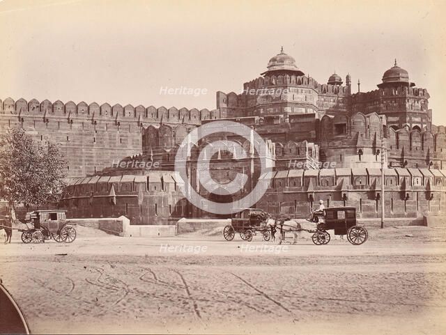 Red Fort, Delhi, India, 1860s-70s. Creator: Unknown.