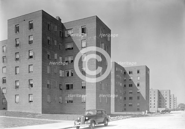 Red Hook Housing Project, Brooklyn, New York, 1939. Creator: Gottscho-Schleisner, Inc.