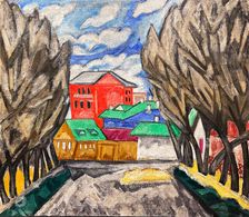 Red House, 1910. Creator: Rozanova, Olga Vladimirovna (1886-1918)