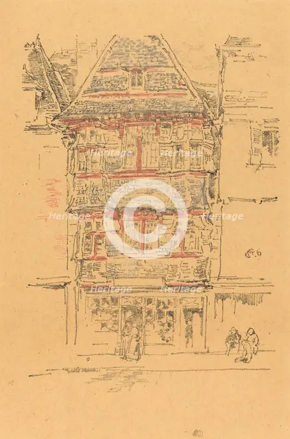 Red House, Paimpol, 1893. Creator: James Abbott McNeill Whistler.