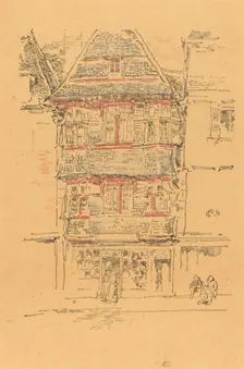 Red House, Paimpol, 1893. Creator: James Abbott McNeill Whistler