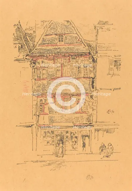 Red House, Paimpol, 1893. Creator: James Abbott McNeill Whistler.