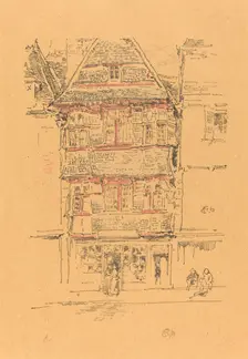 Red House, Paimpol, 1893. Creator: James Abbott McNeill Whistler