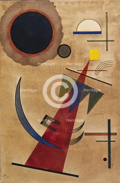 Red in a pointed shape, 1925. Creator: Kandinsky, Wassily Vasilyevich (1866-1944).
