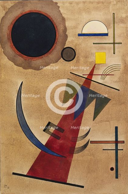 Red in a pointed shape, 1925. Creator: Kandinsky, Wassily Vasilyevich (1866-1944).