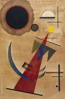 Red in a pointed shape, 1925. Creator: Kandinsky, Wassily Vasilyevich (1866-1944)