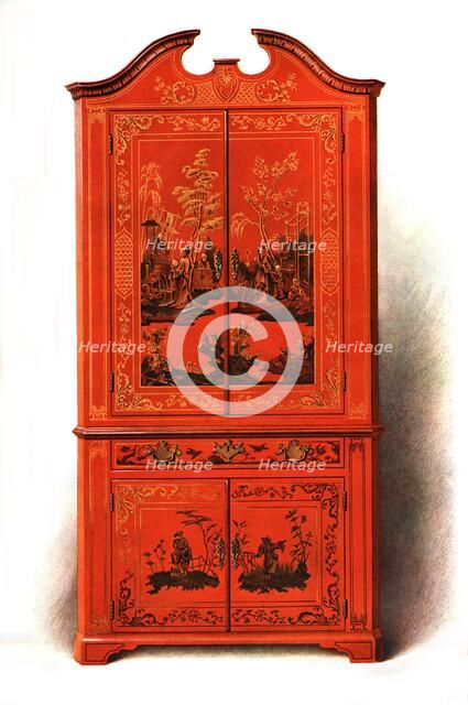 Red Lacquer Cabinet, 1907 (1908). Creator: Shirley Slocombe.