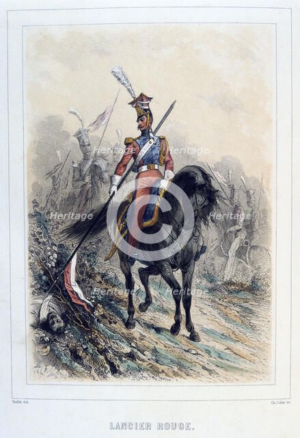 'Red Lancer', 1859.  Artist: Auguste Raffet