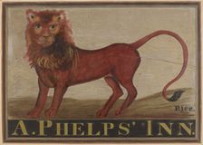 Red Lion Inn Sign, c. 1939. Creator: Martin Partyka