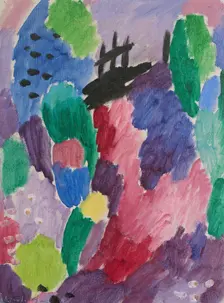 Red Path, St. Prex, 1915. Creator: Alexei Jawlensky