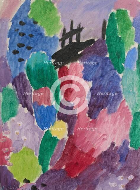 Red Path, St. Prex, 1915. Creator: Alexei Jawlensky.