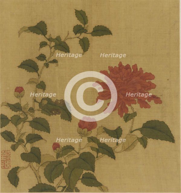 Red Peony, Qing dynasty, 18th century. Creator: Unknown.