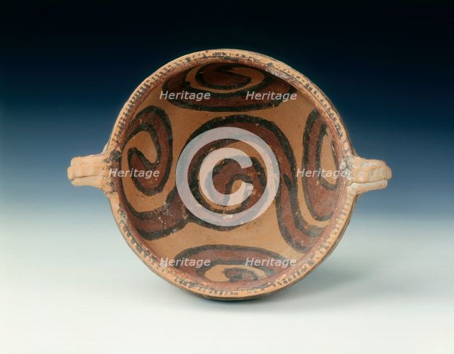 Red pottery jar with painted designs, Neolithic, Ma Chang phase, China, c2500 BC-1700 BC. Creator: Unknown.