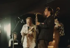 Red Rodney and Chris Potter, North Sea Jazz Festival, The Hague, Netherlands, 1991. Creator: Brian Foskett