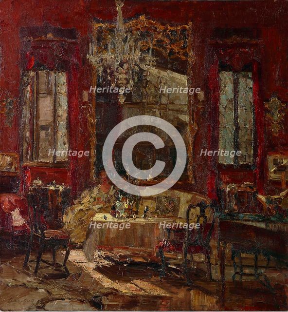Red room, c. 1922. Creator: Ciardi, Emma (1879-1933).