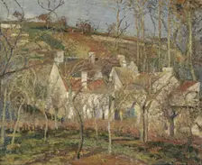 Red roofs, corner of a village, winter, 1877. Artist: Pissarro, Camille (1830-1903)