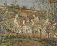 Red roofs, corner of a village, winter, 1877. Artist: Pissarro, Camille (1830-1903)