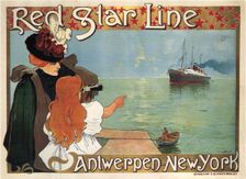 Red Star Line, 1899. Artist: Cassiers, Henri (1858-1944)