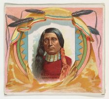Red Shirt, Dakota Sioux, from the American Indian Chiefs series (N36) for Allen & Ginter C..., 1888. Creator: Allen & Ginter