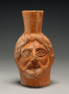 Red-Slip Head Vase, about A.D. 300. Creator: Workshop of Gududio