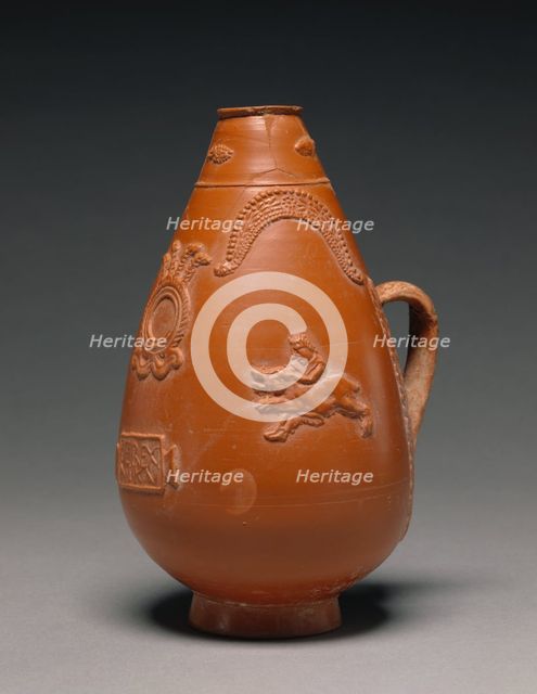 Red-Slip Pyriform Jug, A.D. 200-275. Creator: Unknown.