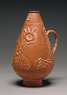 Red-Slip Pyriform Jug, A.D. 200-275. Creator: Unknown