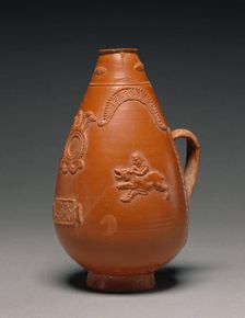 Red-Slip Pyriform Jug, A.D. 200-275. Creator: Unknown