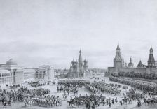 Red Square in Moscow, 1820s