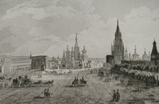 Red Square, Moscow, Russia, 1839. Creator: Augustin François Lemaitre