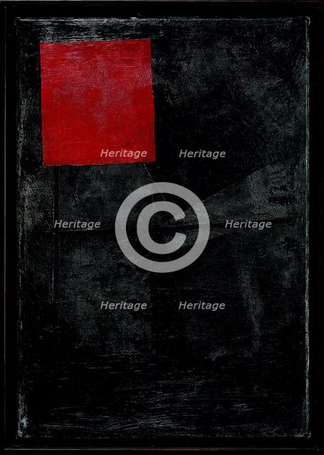 Red square on a black background, 1920-1924.