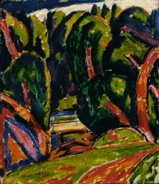 Red Tree, 1910. Creator: Marsden Hartley