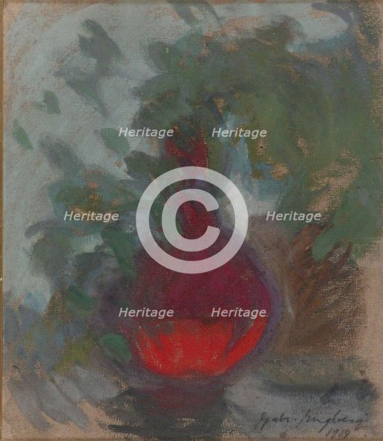 Red vase, 1918. Creator: Gabriel Engberg.