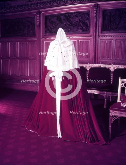 Red velvet and ermine robes, c1953. Creator: Arthur Charles Kirby Ware.