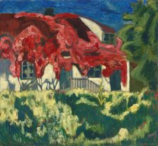 Red Virginia Creeper, 1911. Creator: Rudolf Thygesen