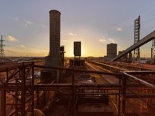 Redcar Steel Works, Dorman Long Tower, South Bank, Redcar, Redcar and Cleveland, 12-03-2021. Creator: James O Davies