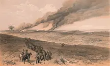 Redan and Advanced Trenches of British Right Attack 1856. Artist: Thomas Picken