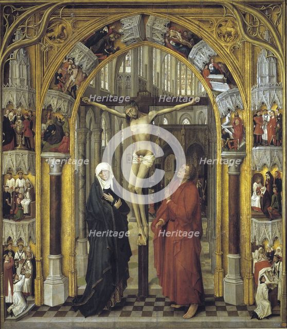 Redemption Tryptich: The Crucifixion. Artist: Stockt, Vrancke van der (1420-1495)