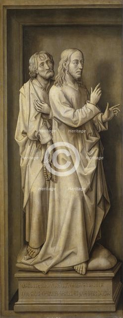 Redemption Tryptich: The Tribute Money. Artist: Stockt, Vrancke van der (1420-1495)