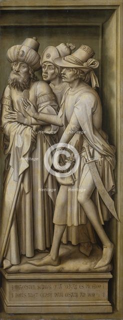 Redemption Tryptich: The Tribute Money. Artist: Stockt, Vrancke van der (1420-1495)