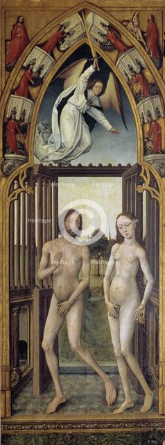 Redemption Tryptich: Expulsion from the Paradise. Artist: Stockt, Vrancke van der (1420-1495)