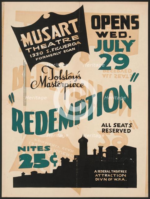 Redemption, Los Angeles, 1936. Creator: Unknown.