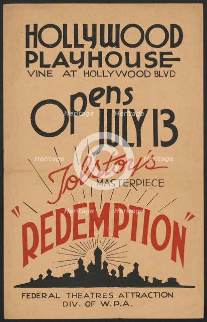 Redemption, Los Angeles, [193-]. Creator: Unknown.