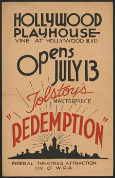 Redemption, Los Angeles, [193-]. Creator: Unknown