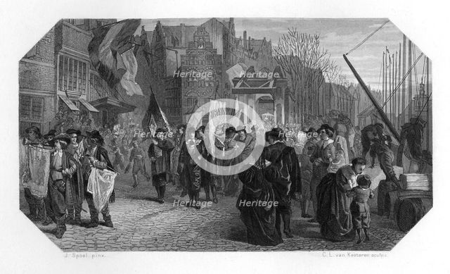 Rederijkers, Rotterdam, Netherlands, 1642 (c1870). Artist: CL van Kesteren