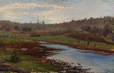Reed gatherers, 1877. Creator: Fanny Churberg
