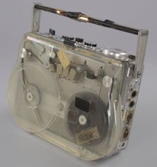 Reel-to-reel tape recorder and reels used by sound engineer Russell Williams II, ca. 1972 (manufactu Creator: Kudelski Group