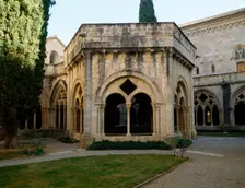 Refectory and Cloister, Monastery of Santa Maria de Poblet, Vimbodi, Catalonia, Spain, (1998). Creator: LTL