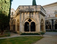 Refectory and Cloister, Monastery of Santa Maria de Poblet, Vimbodi, Catalonia, Spain, (1998). Creator: LTL